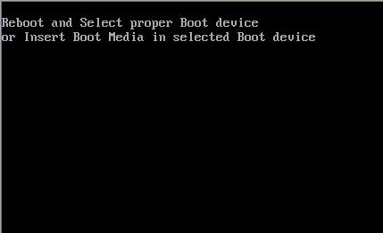 boot device error